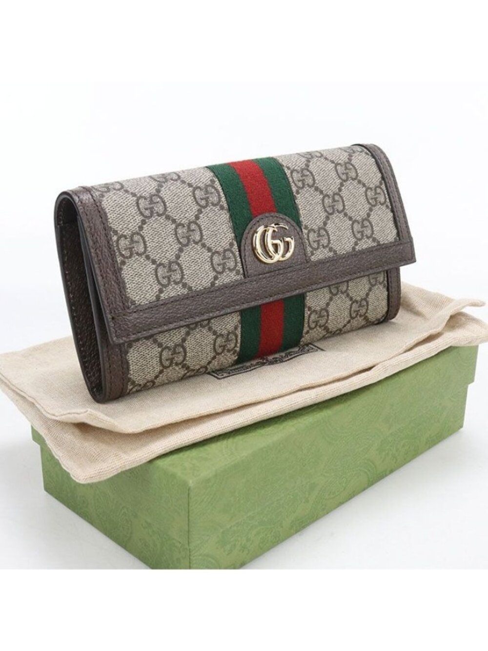 Gucci Continental Wallet Ophidia Bifold GG Supreme